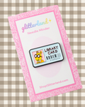 Blue Library Card Needleminder