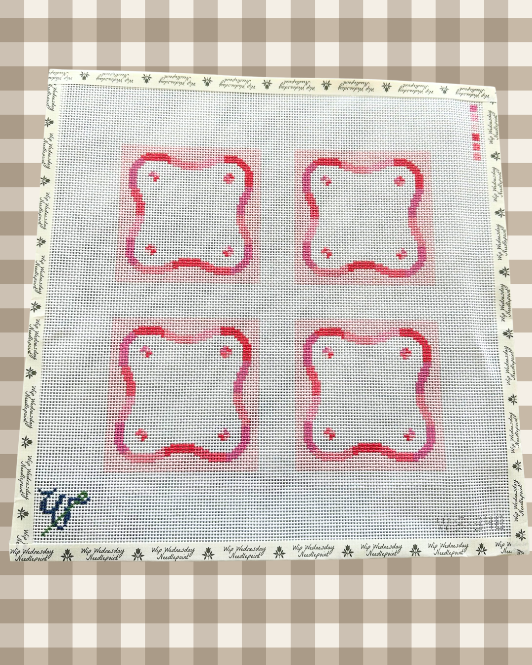 Pink Squiggle Coaster